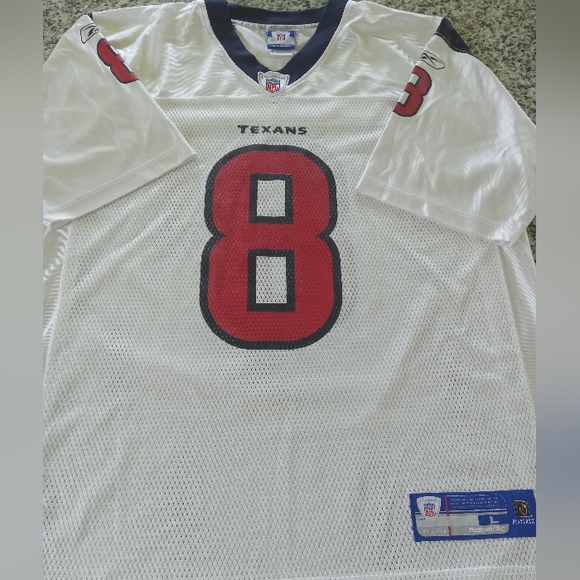 Reebok Shirts Vtg Reebok Houston Texans 8 Schaub White Jersey Size